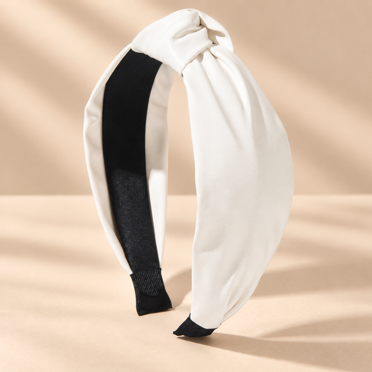 Knotted leather headband