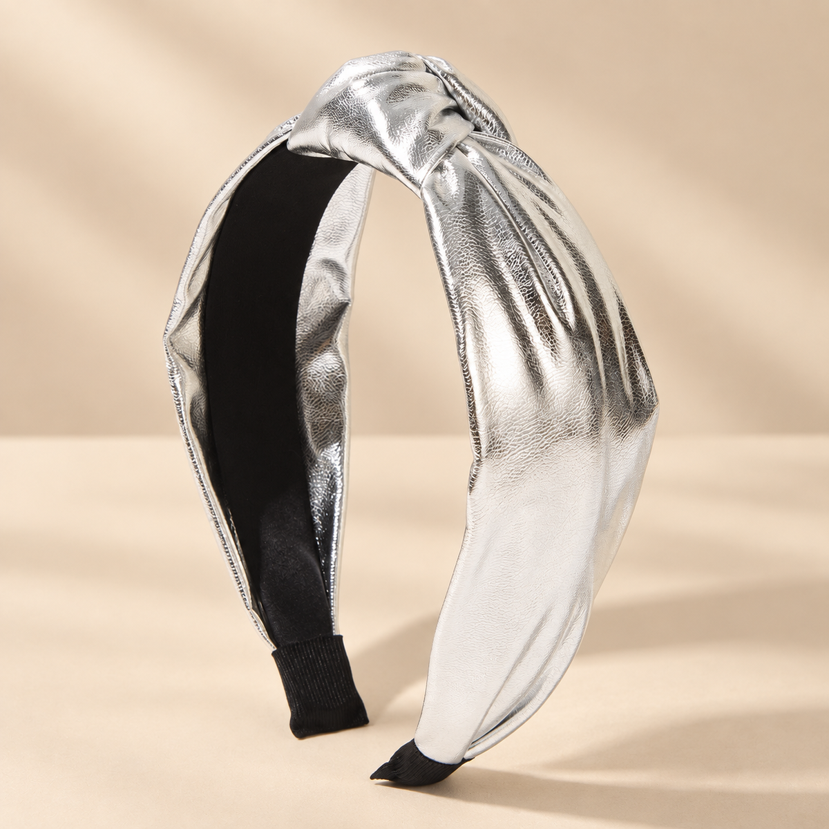 Knotted leather headband