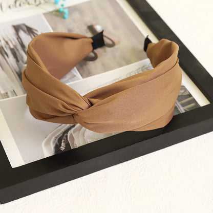 Twist top plain headband