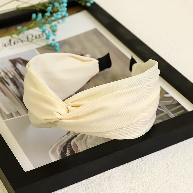Twist top plain headband