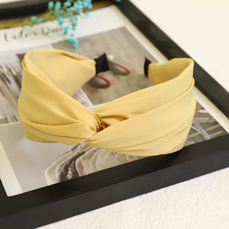 Twist top plain headband
