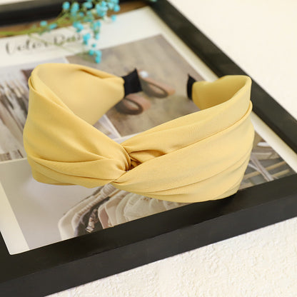 Twist top plain headband