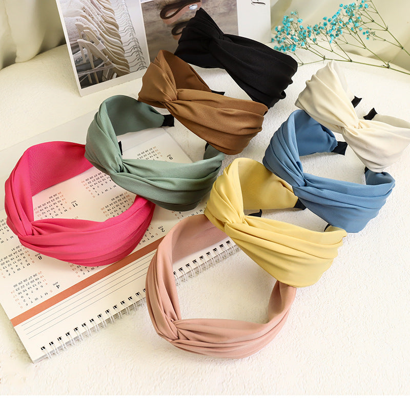 Twist top plain headband