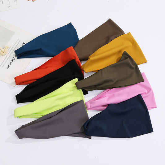 Tapered swimming bandanna headband