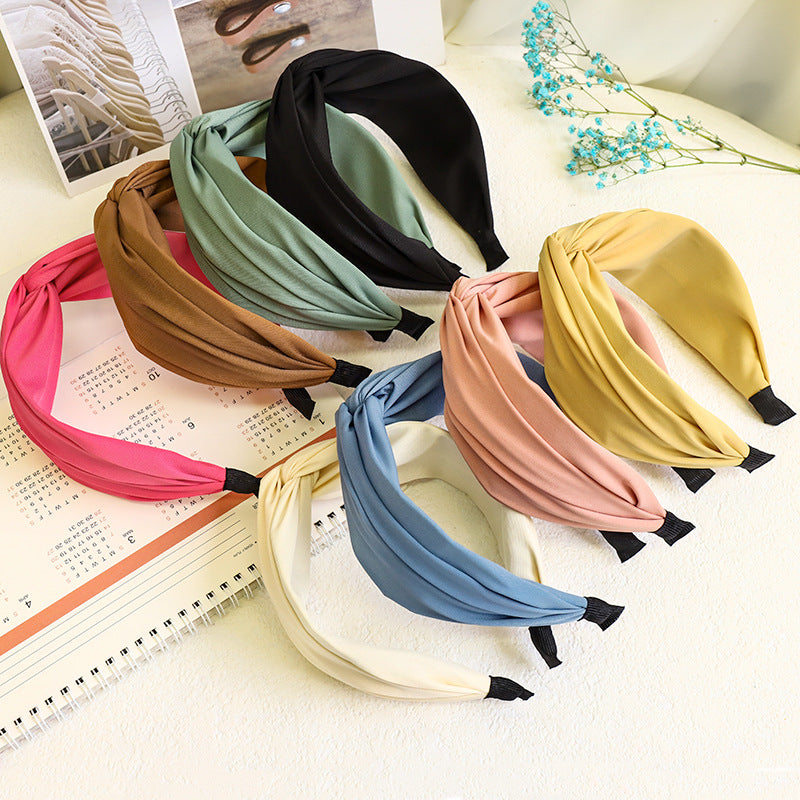 Twist top plain headband