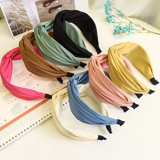 Twist top plain headband
