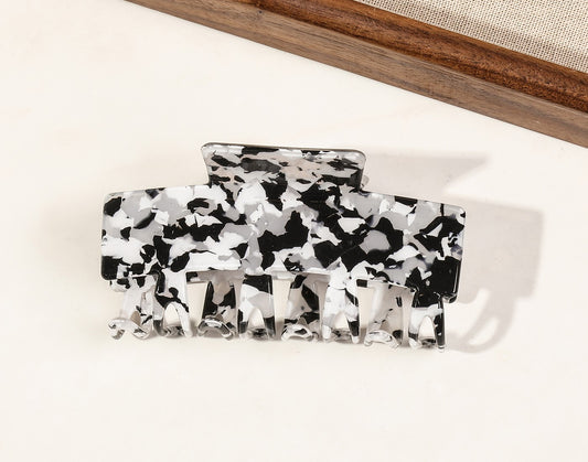 Multicoloured large acrylic hair claw