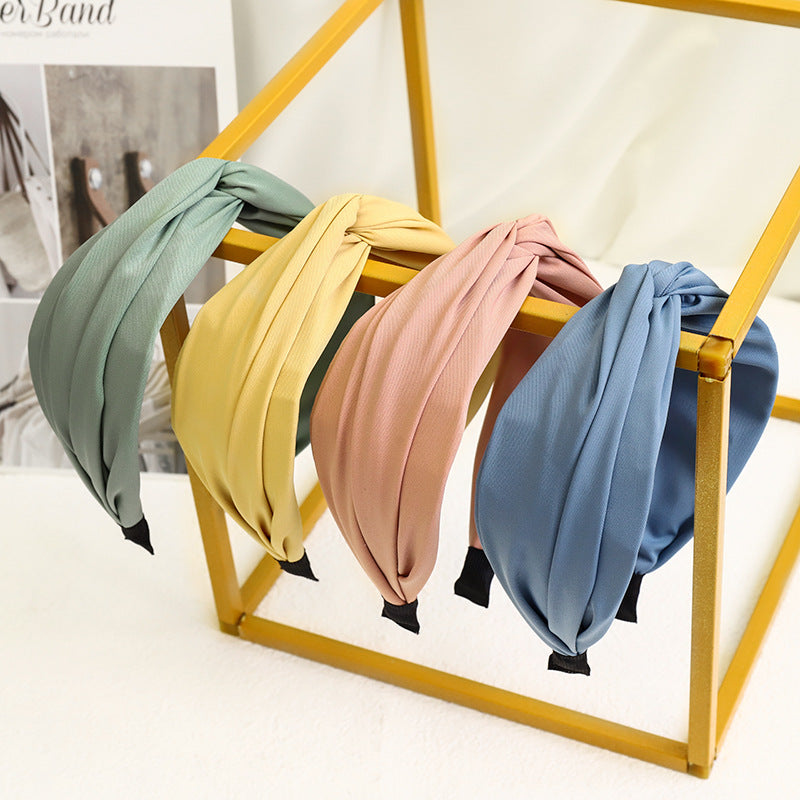 Twist top plain headband