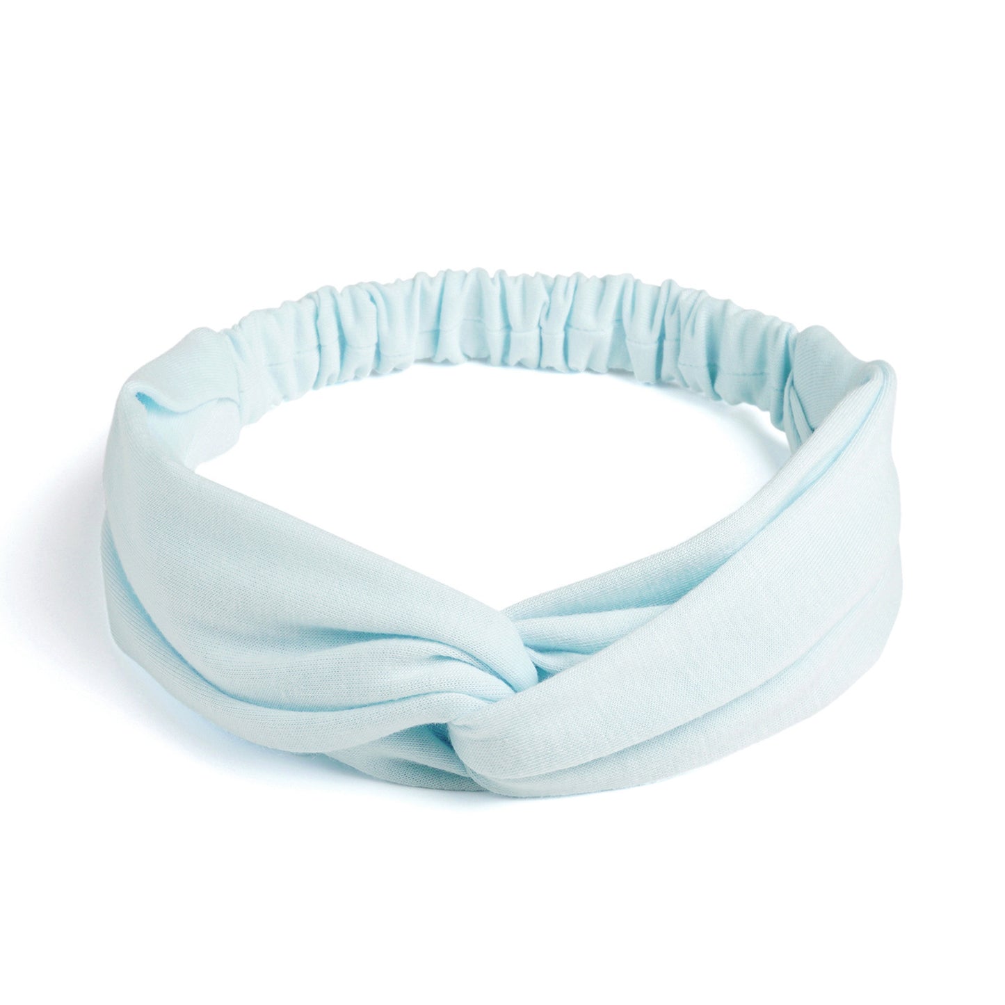 Twist front cotton elastic headband