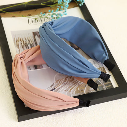 Twist top plain headband
