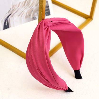 Twist top plain headband