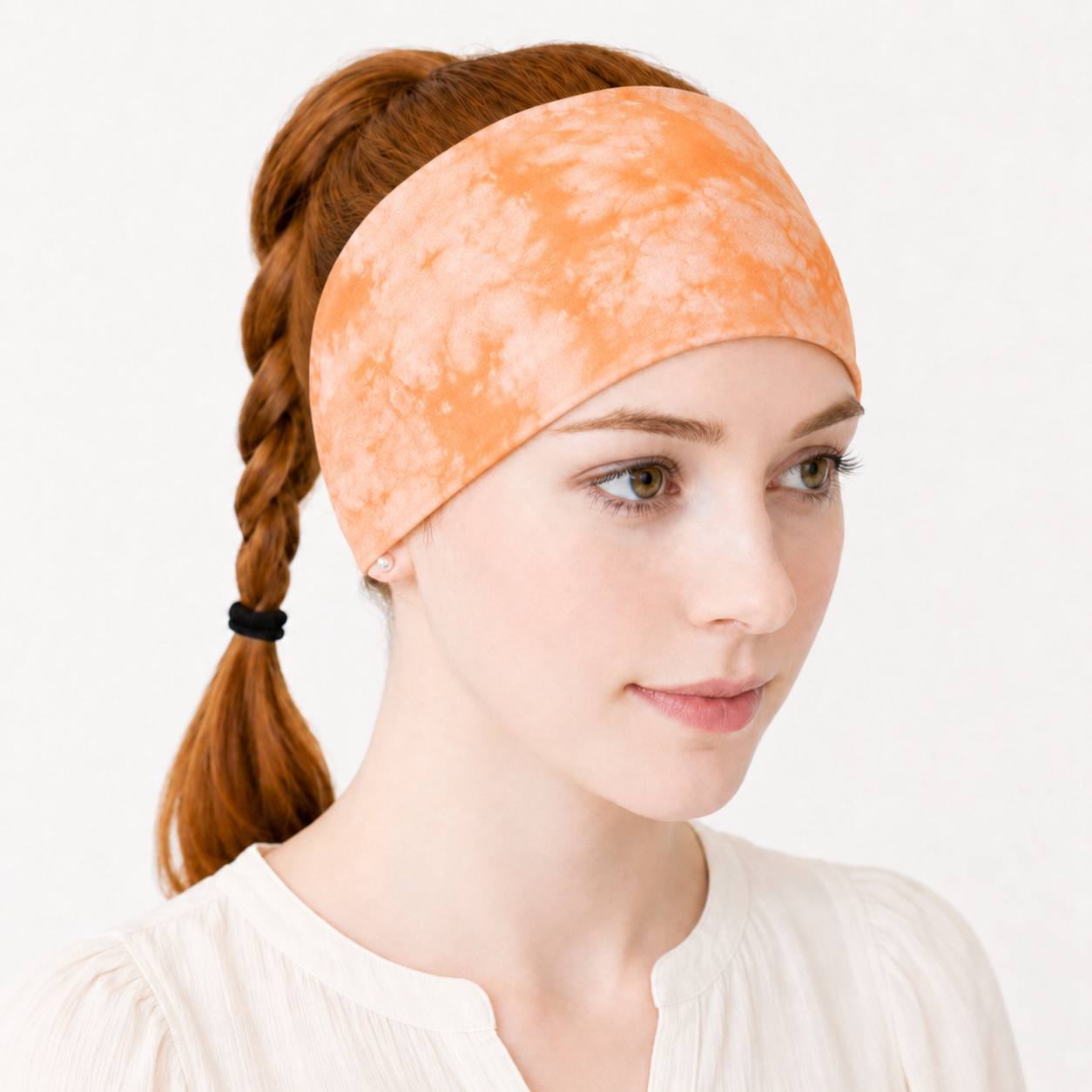 Super soft tie dye print knotted bandanna headband
