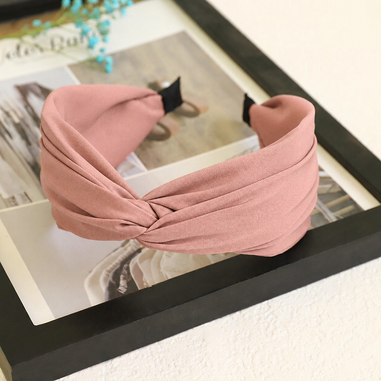 Twist top plain headband