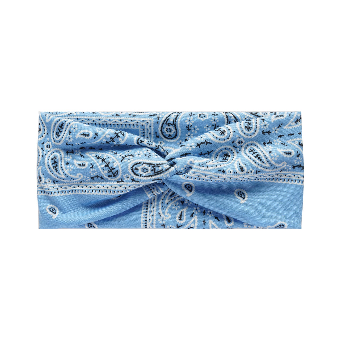 Twist front paisley print thin headband
