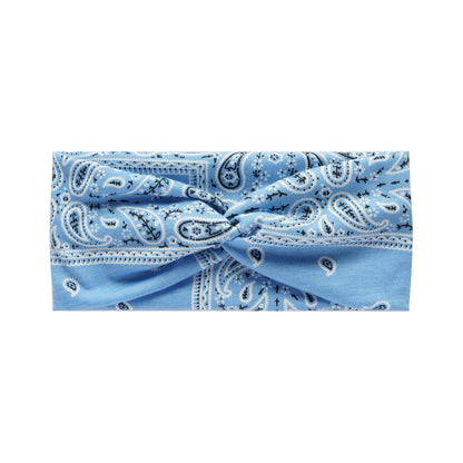 Twist front paisley print thin headband