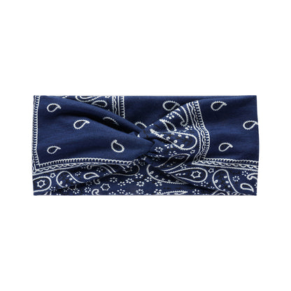 Twist front paisley print thin headband