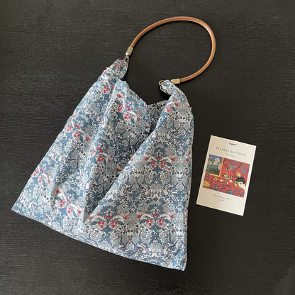 Strawberry lover liberty cotton tote bag