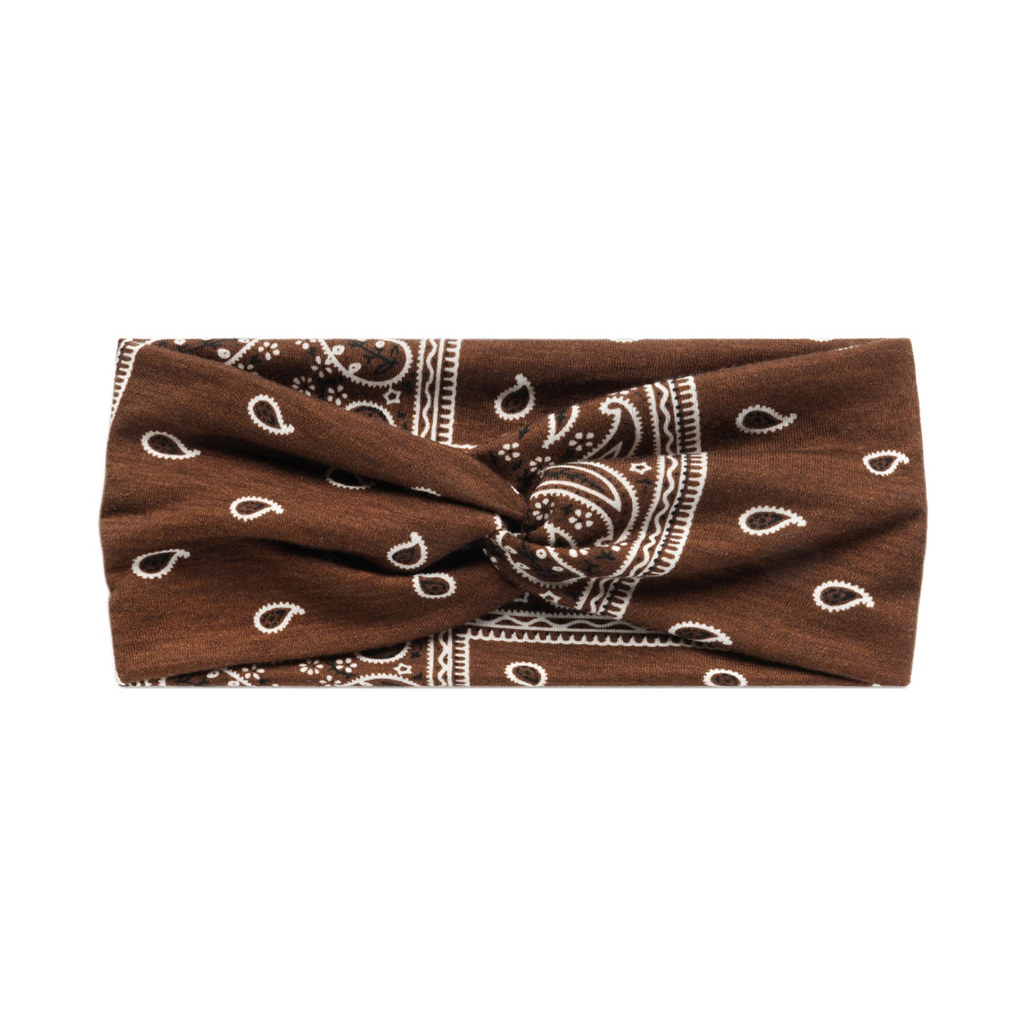 Twist front paisley print thin headband