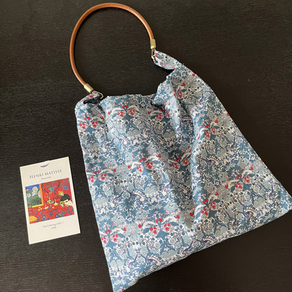 Strawberry lover liberty cotton tote bag