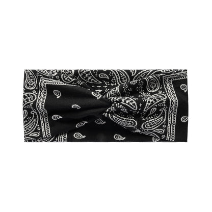 Twist front paisley print thin headband