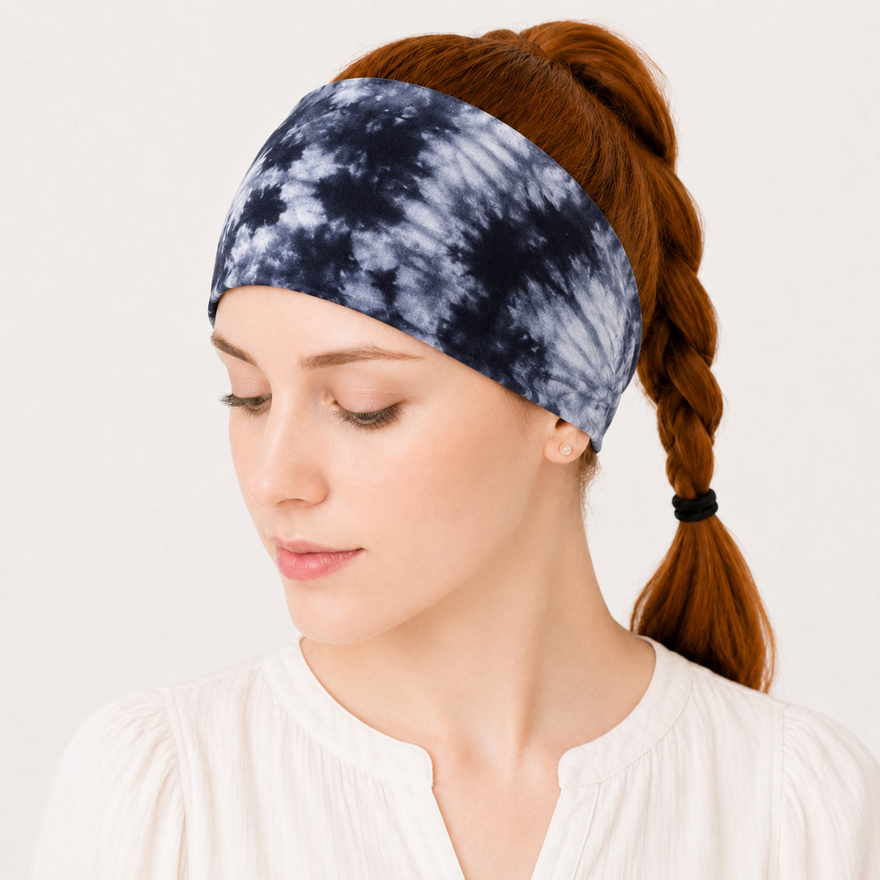 Super soft tie dye print knotted bandanna headband