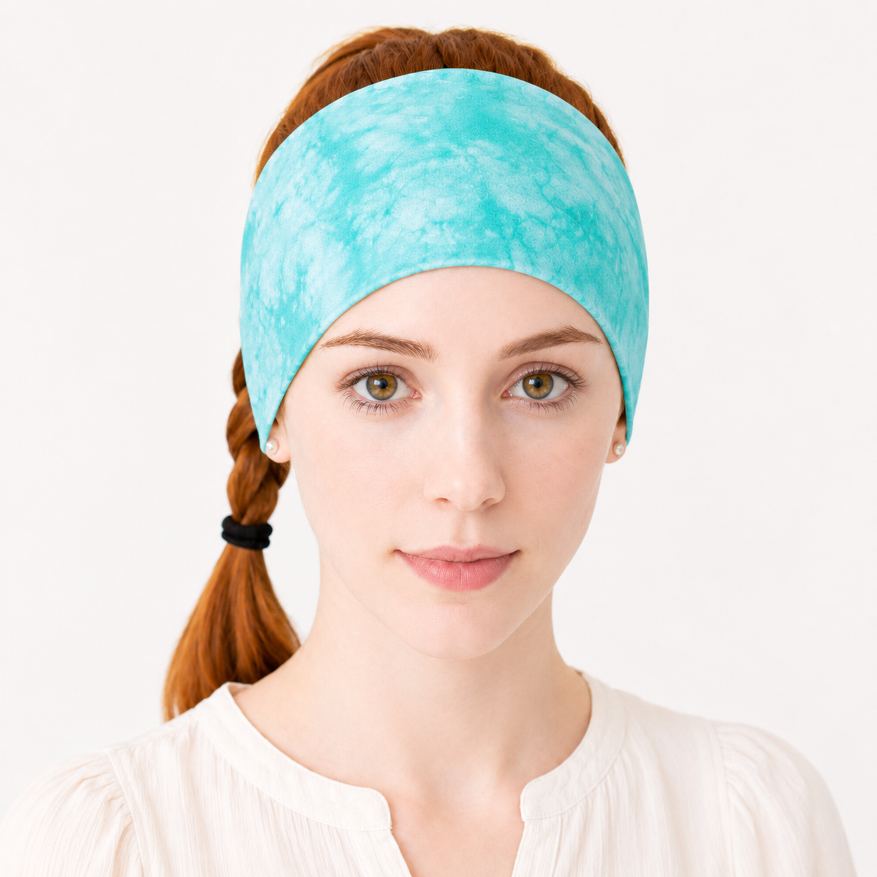 Super soft tie dye print knotted bandanna headband