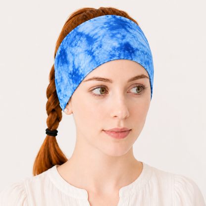 Super soft tie dye print knotted bandanna headband