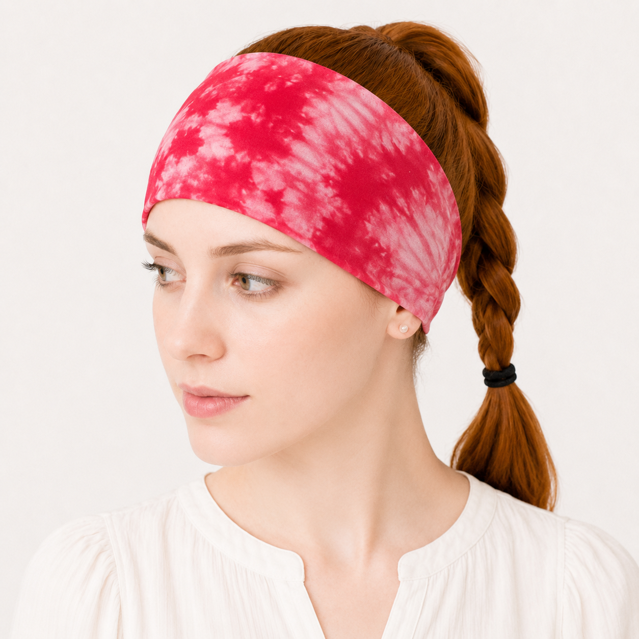 Super soft tie dye print knotted bandanna headband