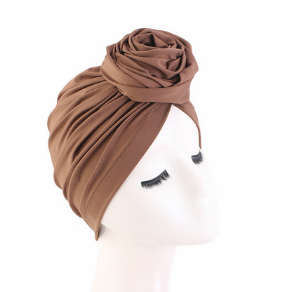 Large flower top  soft hair cap