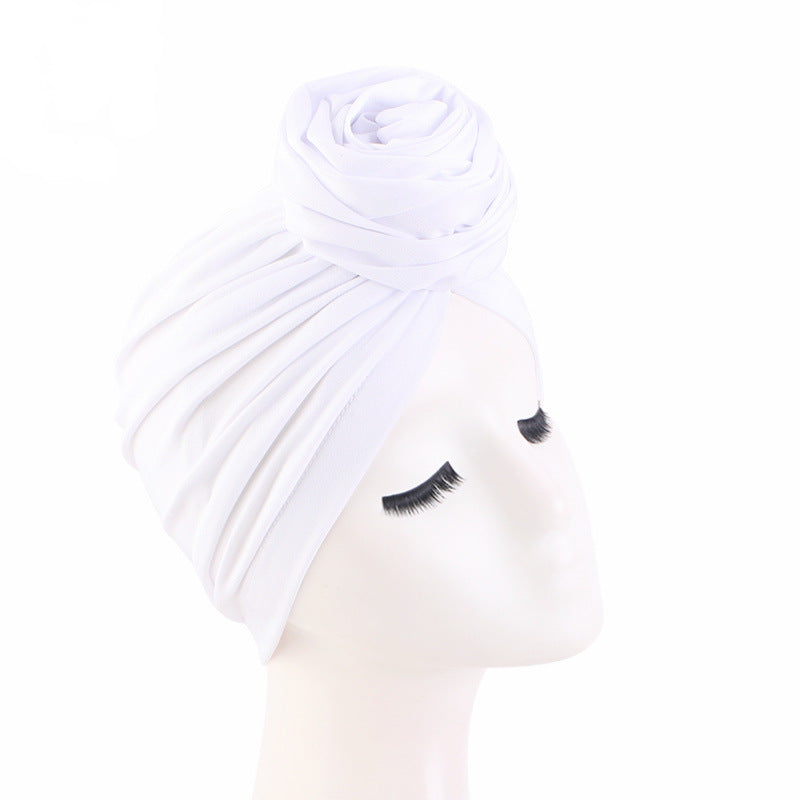 Large flower top  soft hair cap