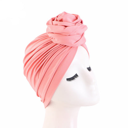 Large flower top  soft hair cap