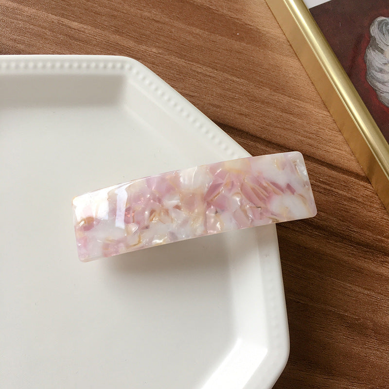 Resin hair barrette in multi colours