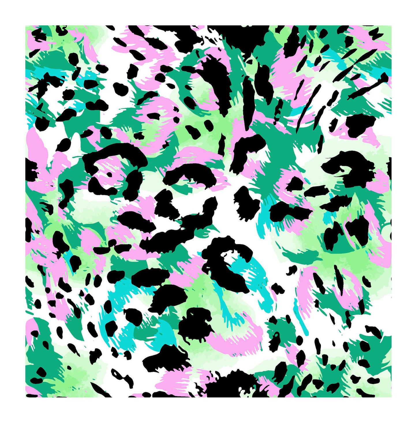 Square scarf in green