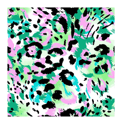 Square scarf in green