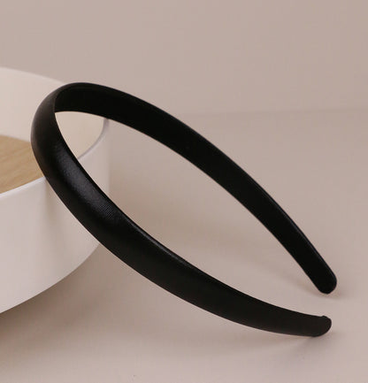1.5cm wide synthetic leather thin headband