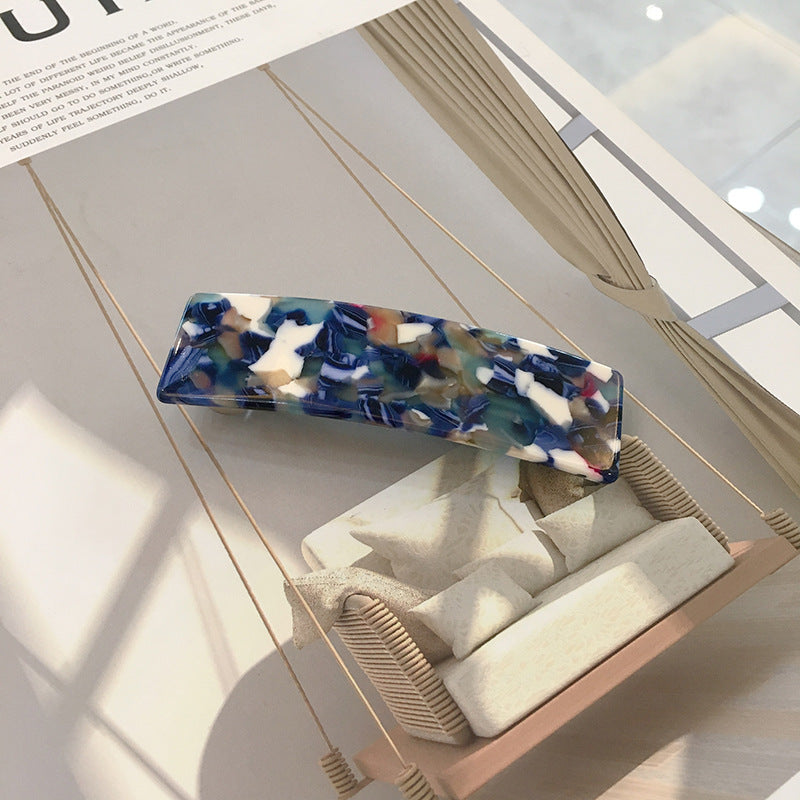 Resin hair barrette in multi colours