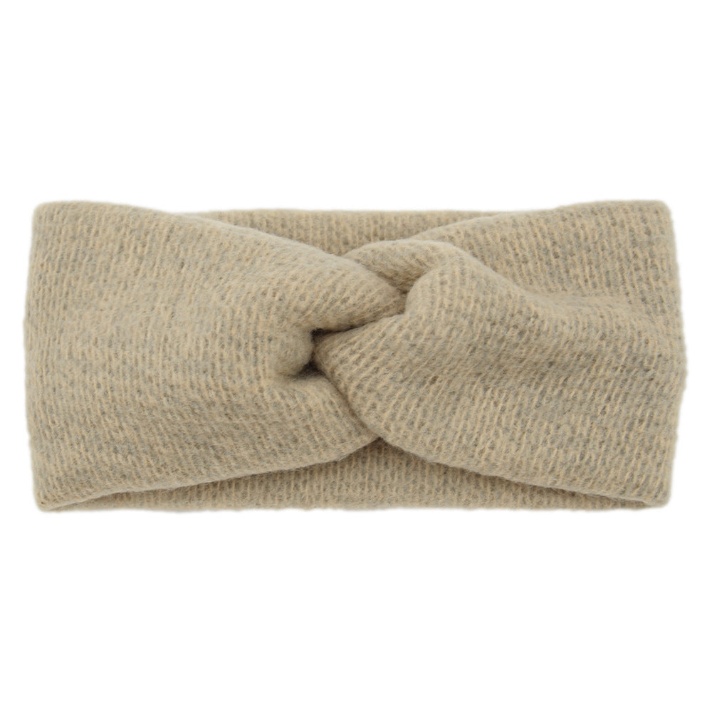 Twist front soft knitted headband