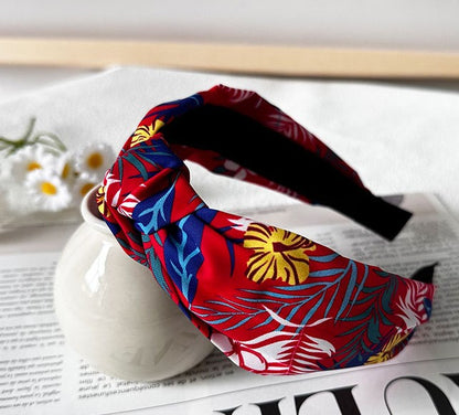 Floral knotted headband