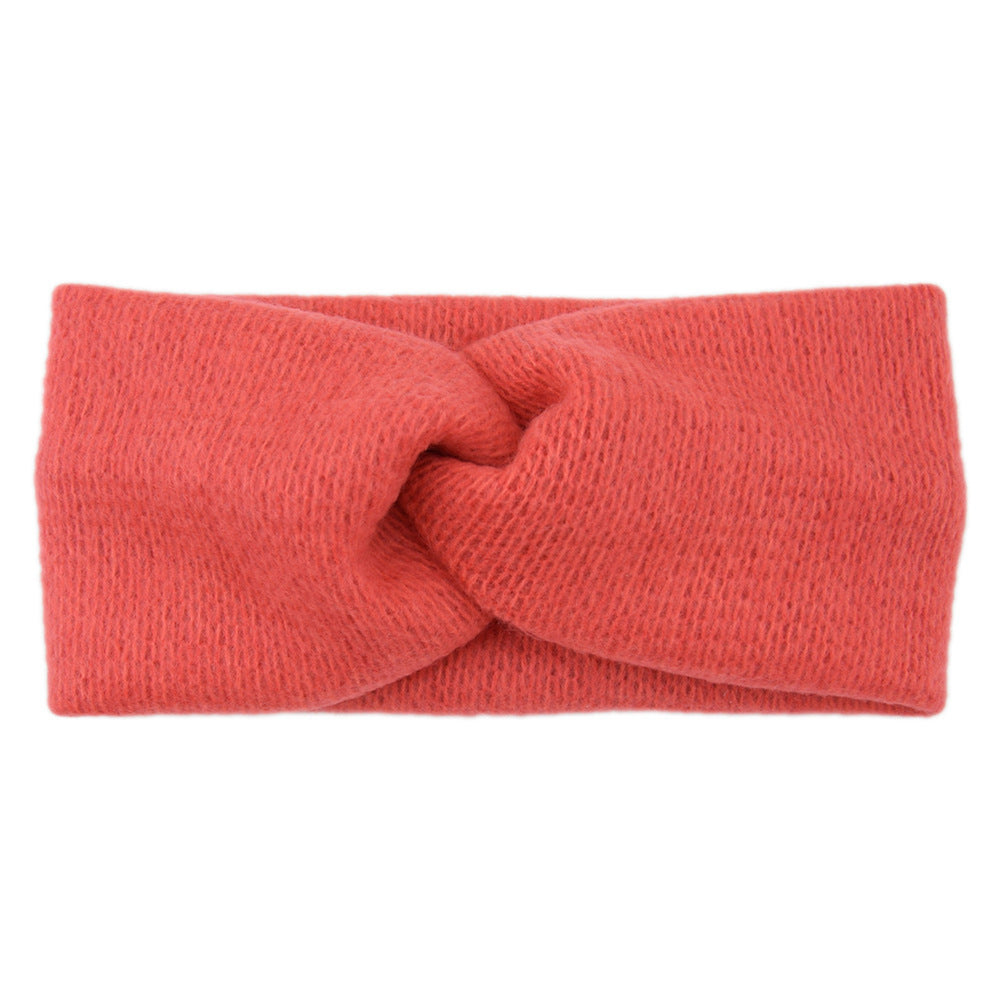 Twist front soft knitted headband