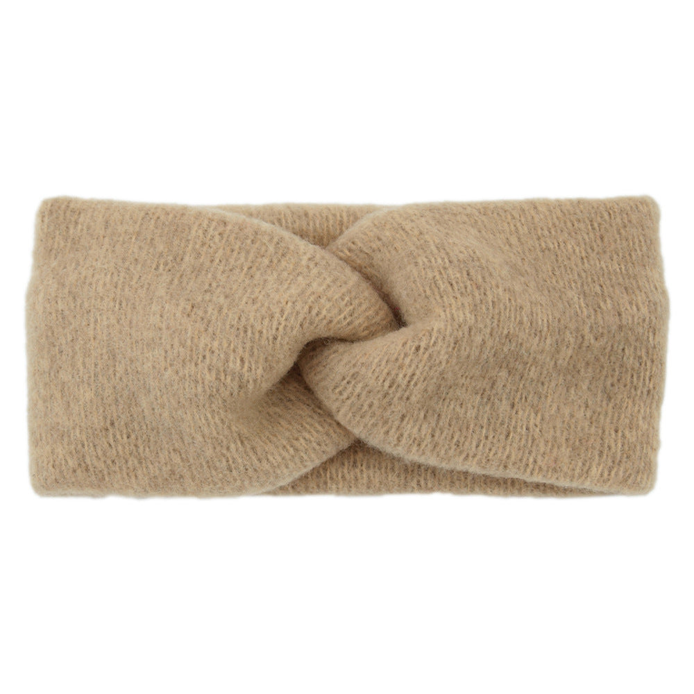 Twist front soft knitted headband