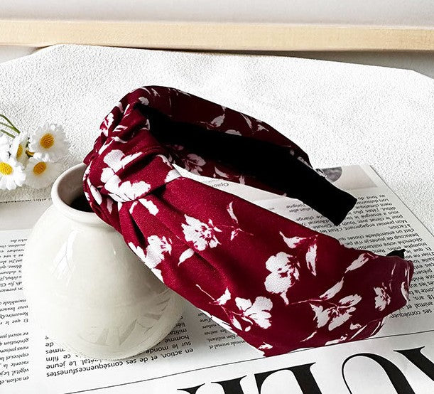 Floral knotted headband
