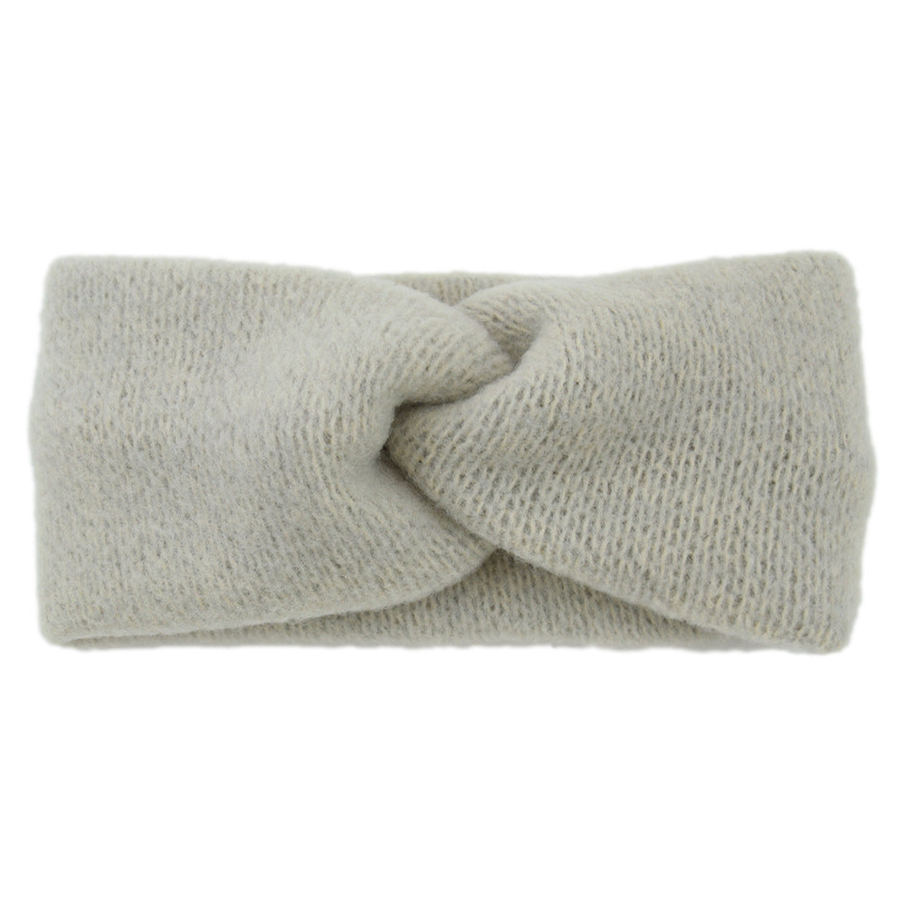 Twist front soft knitted headband