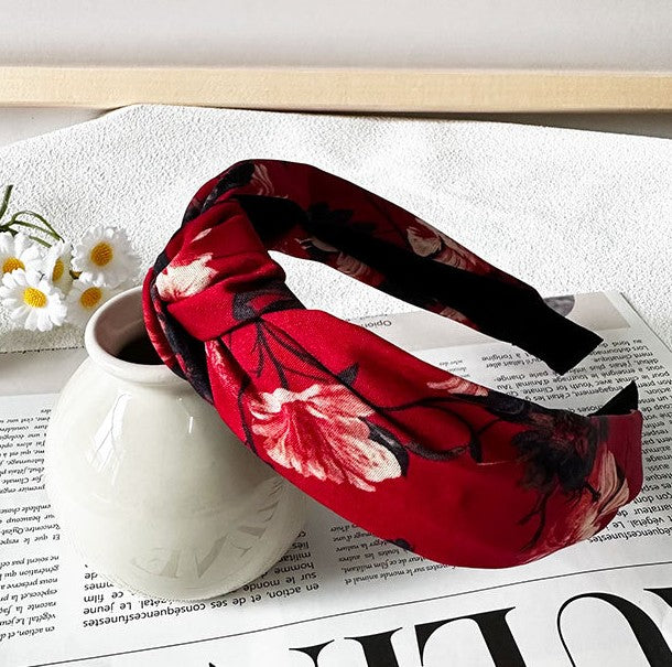 Floral knotted headband