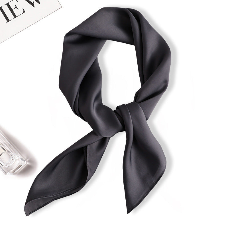 Plain colour square scarf