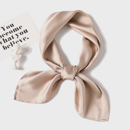 Plain colour square scarf