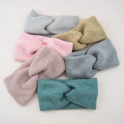 Twist front soft knitted headband