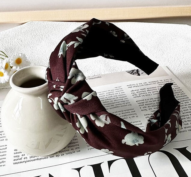 Floral knotted headband