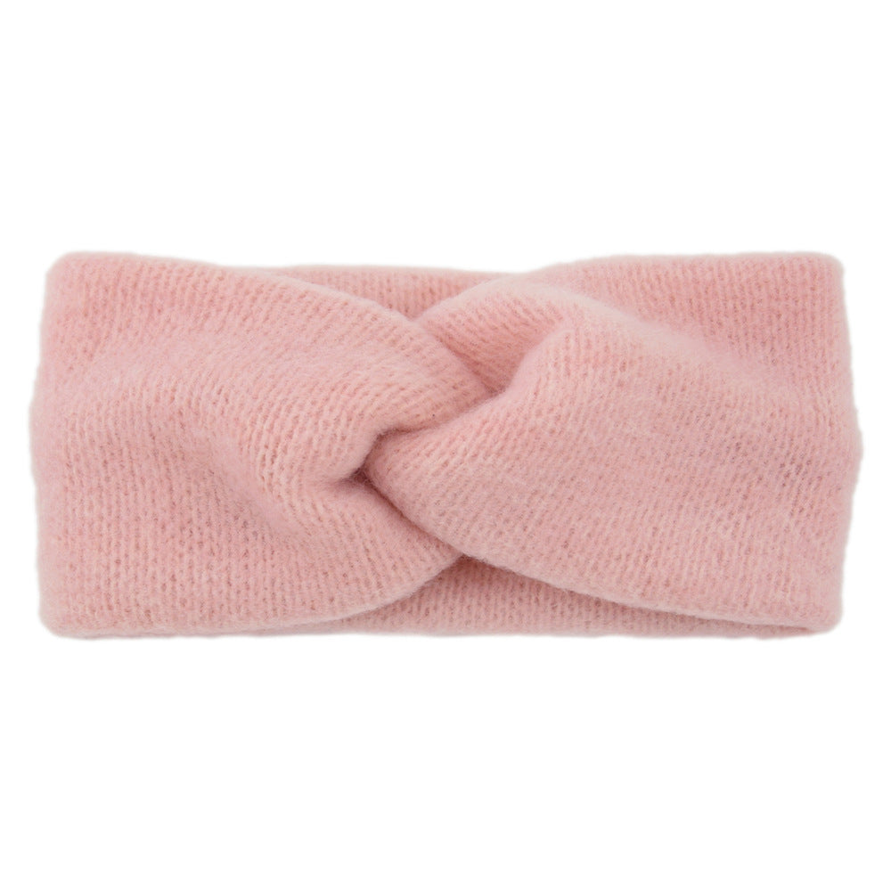 Twist front soft knitted headband