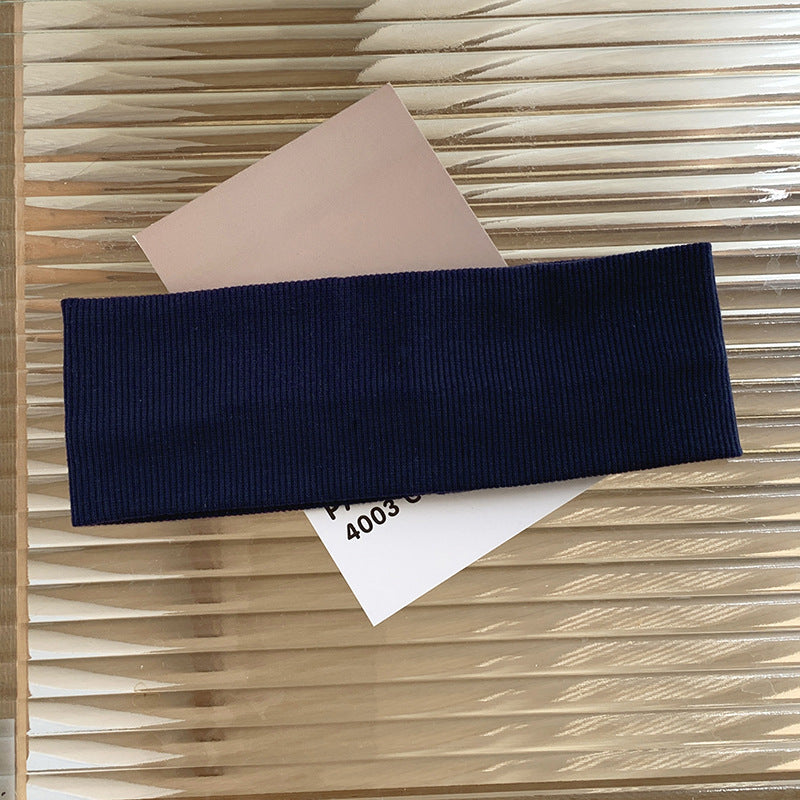 Ribbed stretchy loop headband