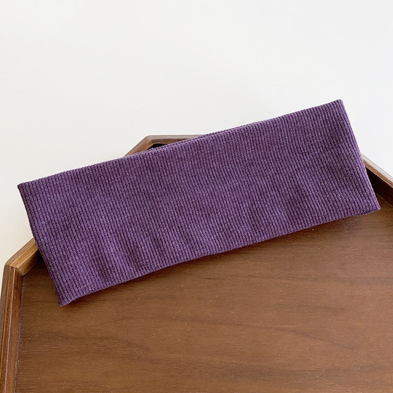 Ribbed stretchy loop headband